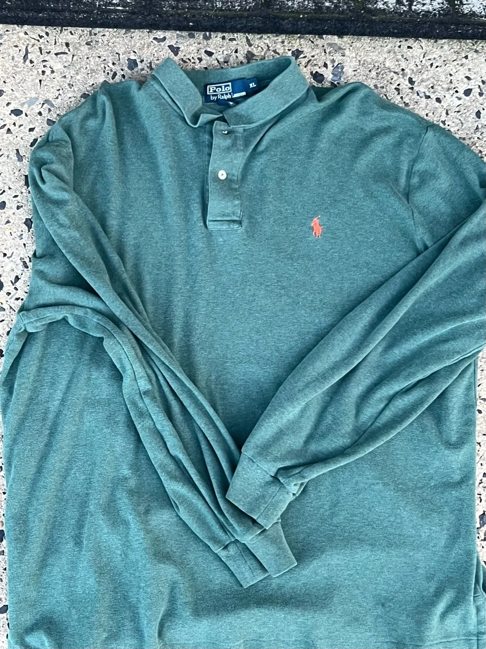 Polo by Ralph Lauren Teal Green Polo with Orange Pony